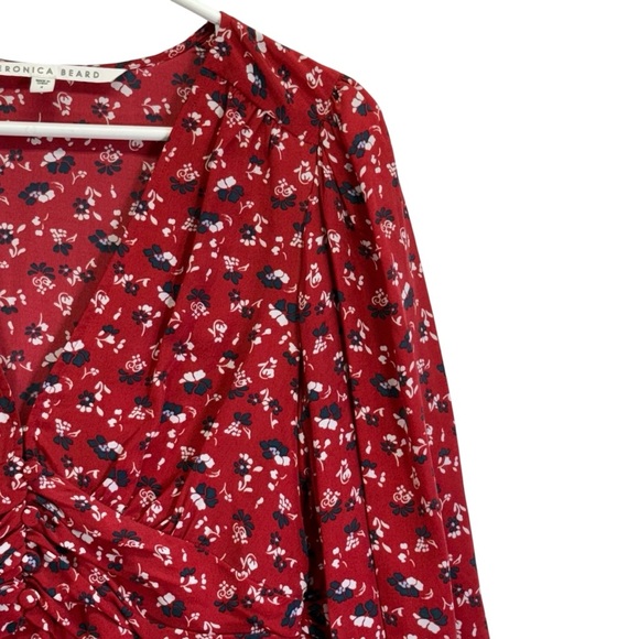 Veronica Bears Floral Red Long Sleeve Marion Dress. Size 4 - Picture 5 of 16